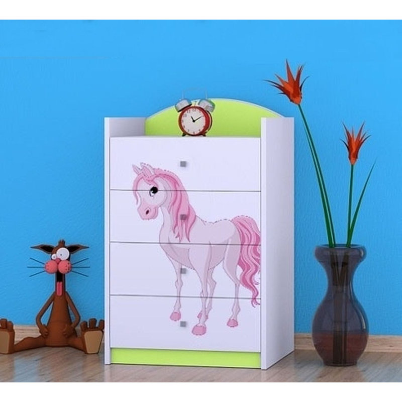 Noles 4 Drawer Chest, Green