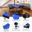 Ensemble de table de billard et de billard pliable portatif bleu 85 pouces avec ensemble d'accessoires idéal pour la salle de jeux familiale ou la salle de jeux pour adultes-124342147-124342148