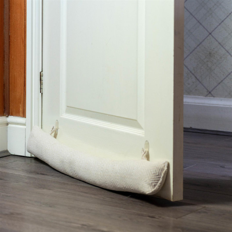 Nicola Spring - Chevron Draught Excluders - 80cm, Natural