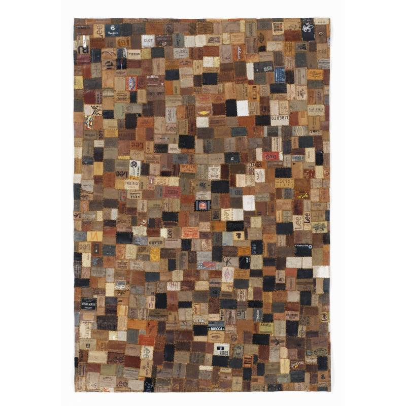 Margrett Abstract Hand Woven Area Rug, Rectangular 70 x 140cm