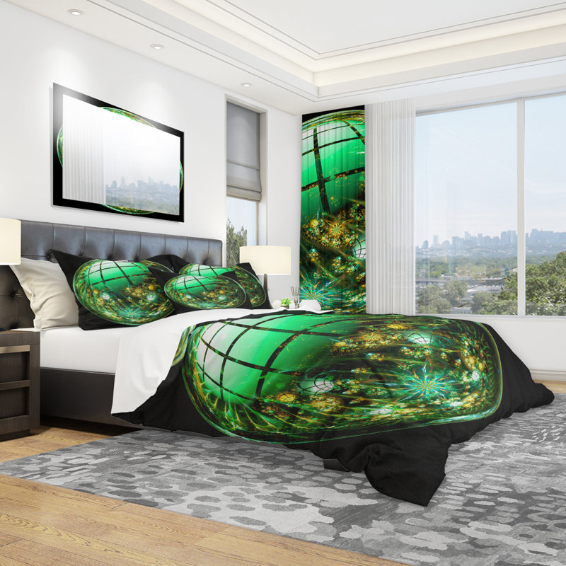 Ensemble de housse de couette moderne et contemporaine, Housse de couette très grand + 2 taies décoratives