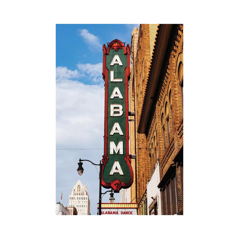 Alabama Marquee II by Bethany Young - Print on Canvas, 101.6cm H x 66.04cm W x 3.81cm D, Wrapped Canvas