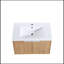 Meuble-lavabo 72 po à fermeture en douceur avec lavabo et petites tablettes de rangement-1022621970