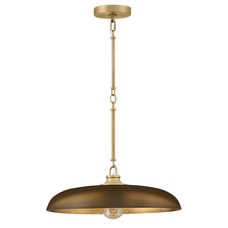 Hinkley Sadie Large Dome Pendant, Gold
