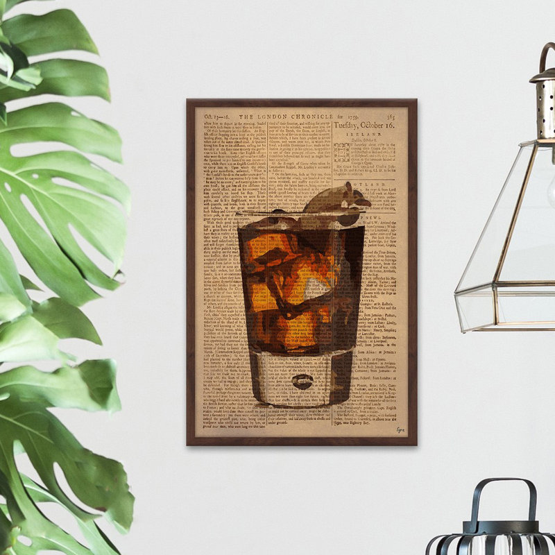 «Rum & Coke» par Eyre Tarney - impression encadrée, H 24 po x l 16 po x P 1,5 po