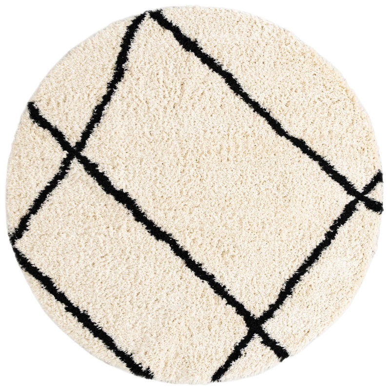 Tarquinio Rug, Round 8', Black