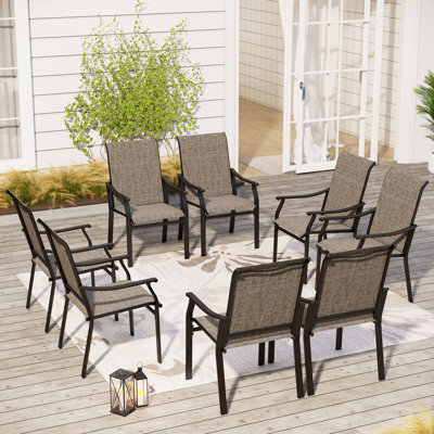 Taline Premium All-Weather Sling Outdoor Patio Dining Armchair
