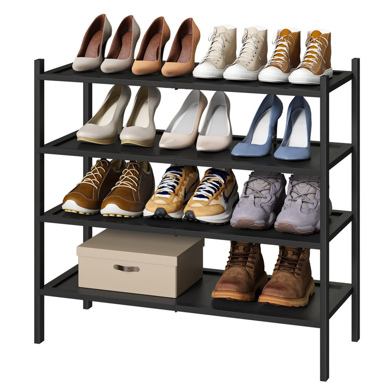 Range-chaussures 16 paires, Noir