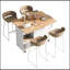 Îlot de cuisine polyvalent avec comptoir pliable, rangement et roulettes pour plus d'espace et de fonctionnalité-485133063