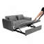 Canapé-lit 65 po 3-en-1 pliable de grande taille-2138516551