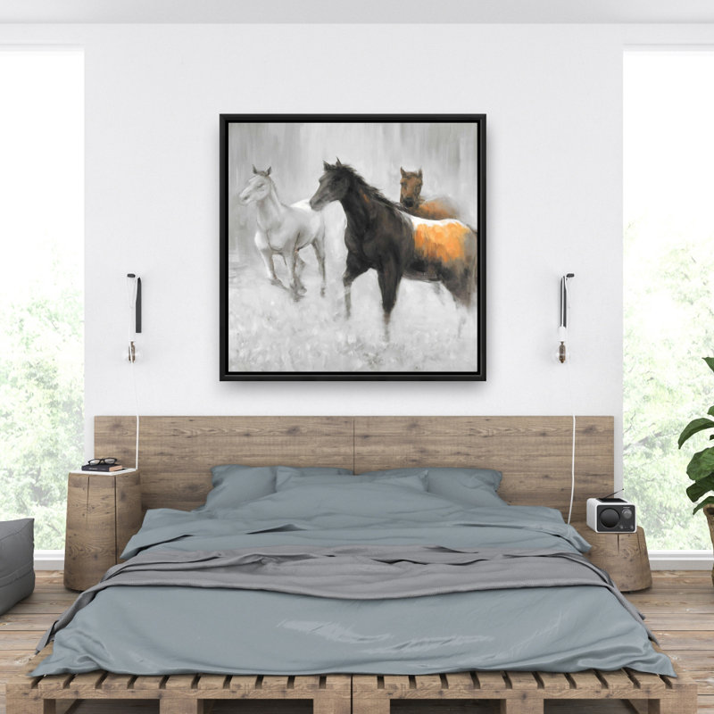 «Abstract Herd Of Horses» sur toile