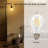 Modern Industrial Floor Lamp With Clear Glass Shade, 63.2" Tall Standing Lamp For Living Room, Bedroom, Office, 6W LED Bulb Included, Vintage Design, Black Finish, Foot Switch
