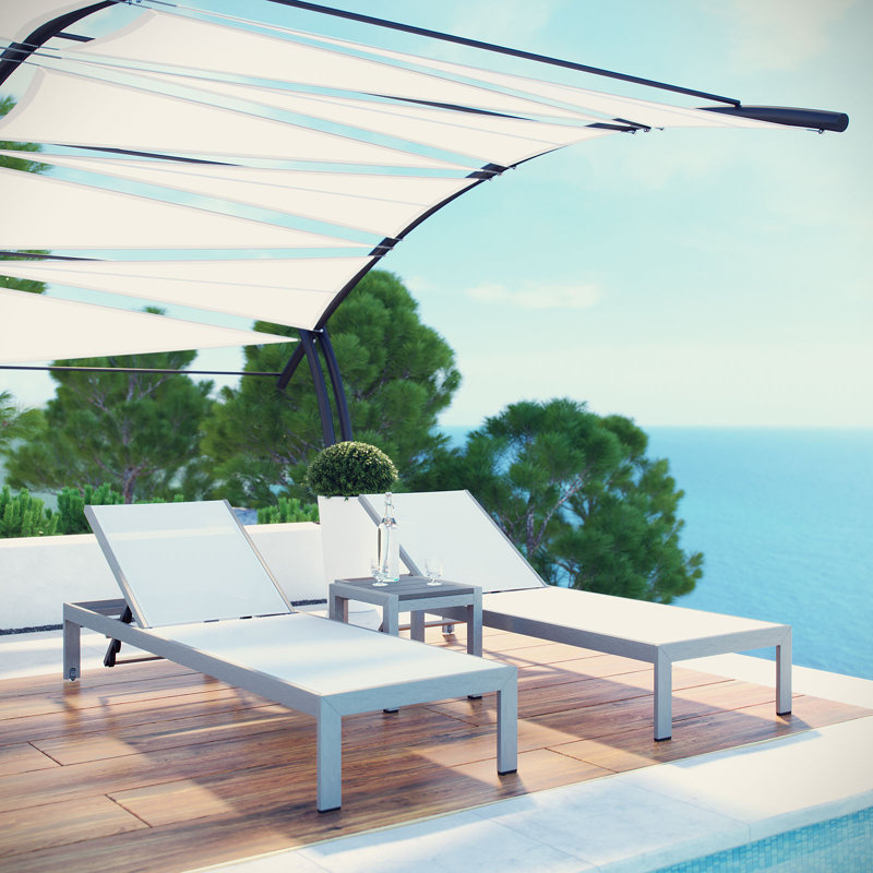 Shore 3 Piece Aluminum Set, Silver