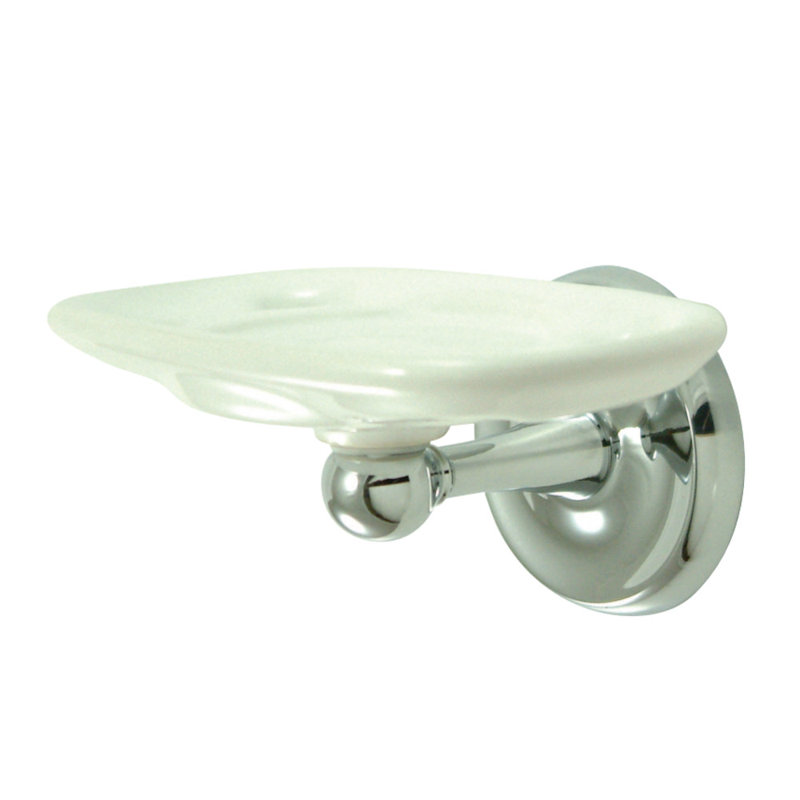 Polished Chrome Wall Mounted Toothbrush and Tumbler Holder