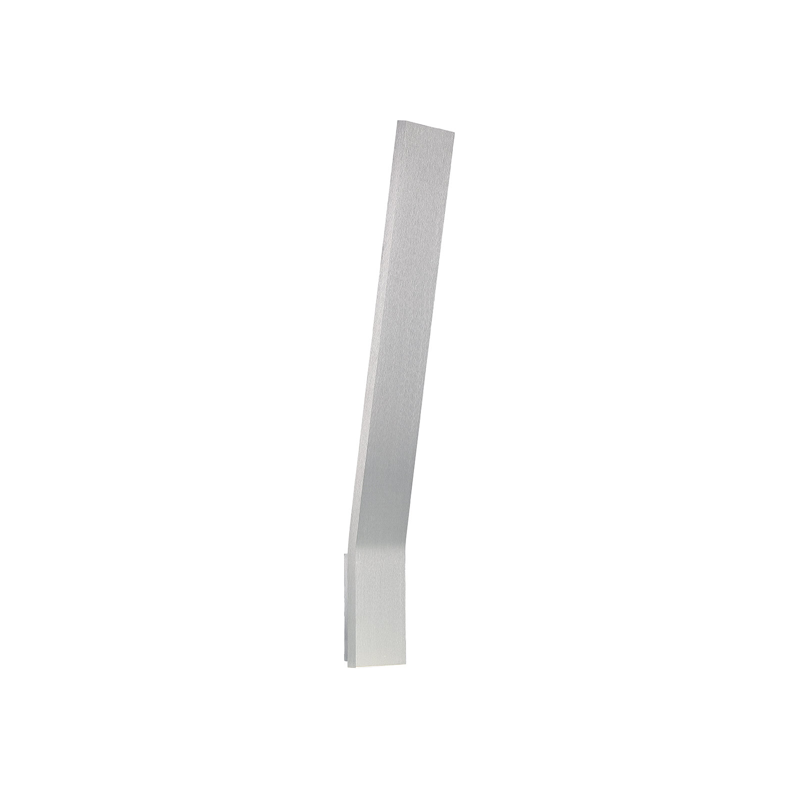 Ogden Single Light Dimmable LED Armed Sconce, Brushed Aluminum, 22" H x 3" W x 3" D