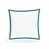Blanc / bleu sarcelle