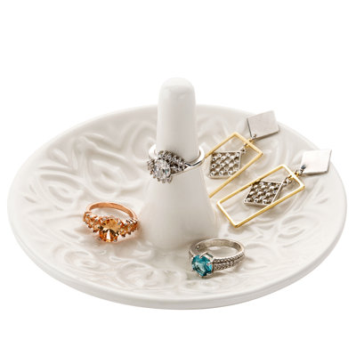 Ceramic Trinket Tray Jewellery Storage Display Ring Holder