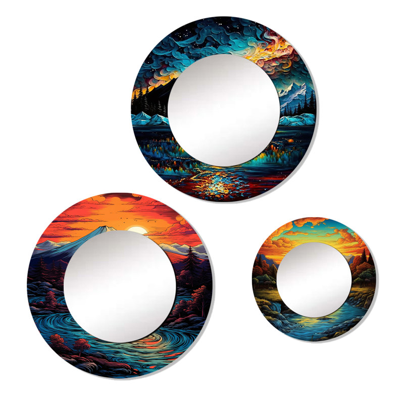 Bouse Metal Round Mirror
