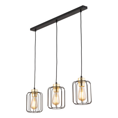 Aashni 3 - Light Stainless Steel Kitchen Island Pendant