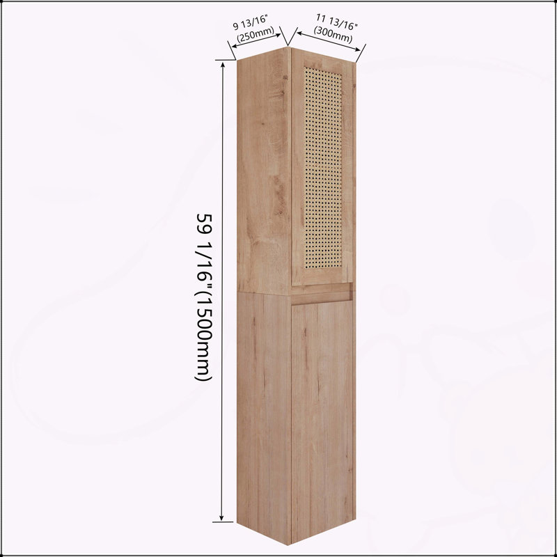 Versatile Bathroom Side Cabinet with Advanced Features for Space Optimization