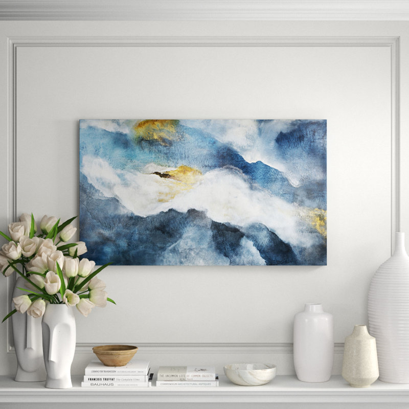 Dusk Drifting Painting by Jennifer Hollack Raboin, Stretched Canvas, 36" H x 61" W x 2" D