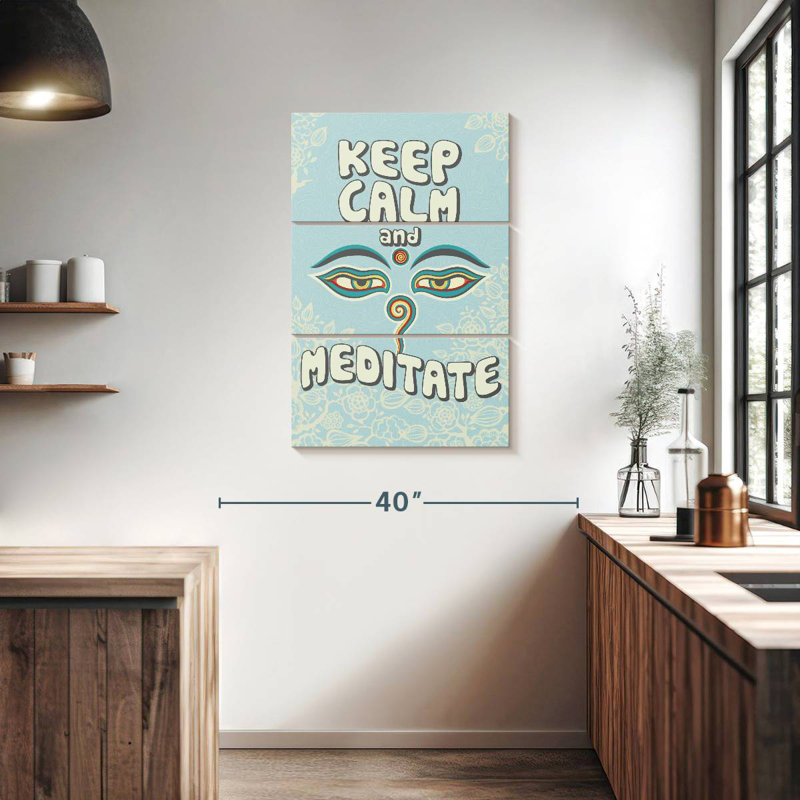Tergel Keep Calm Mediter, H 38 po x l 24 po