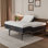 Structure de lit réglable pour grand lit divisé avec matelas en mousse à mémoire de forme moyenne de 14 po, télécommande sans fil et contrôle des applications, massage, éclairage sous le lit, gris urbain E3100