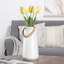 Vase de table en céramique blanche 11 "avec poignée à sangle Lido-1373824396-1373824395