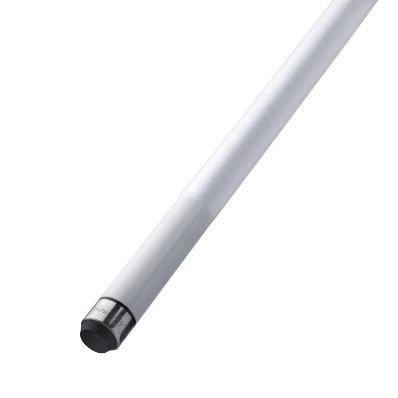 58" White and Beige Maple Wood Pool Cue with Stainless Steel Joint