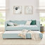 Lit de jour, canapé-lit convertible 3-en-1 polyvalent avec couchette coulissante et poches latérales Gingham-2109252901-2109252900