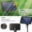Kashayla 49FT 16-Bulb Solar & USB Charging Patio String Light 4 Modes with Remote Control Outdoor Decoration Waterproof
