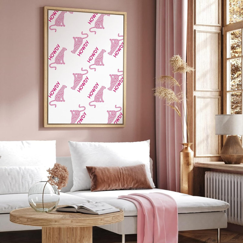 Décoration de chambre à coucher lumineuse pour fille avec guépard, Naturel, H 36 po x l 24 po