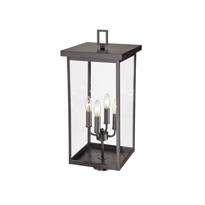 Barkeley 4 Light 26.13" Tall Outdoor Single Head Post Light