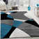Chaya Flatweave Turquoise/Grey/Black Rug