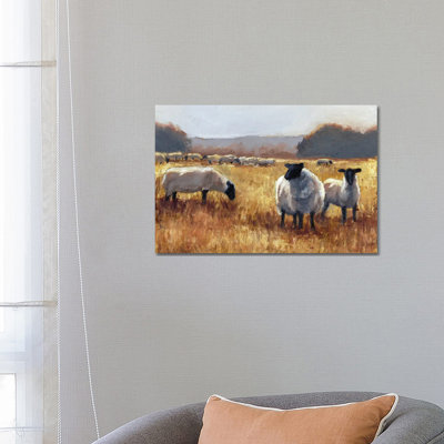 " Grazing At Sunset II " by Ethan Harper Painting Print