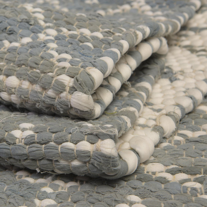 Tapis à motif de treillis gris et gris, Rectangle 8 pi x 10 pi
