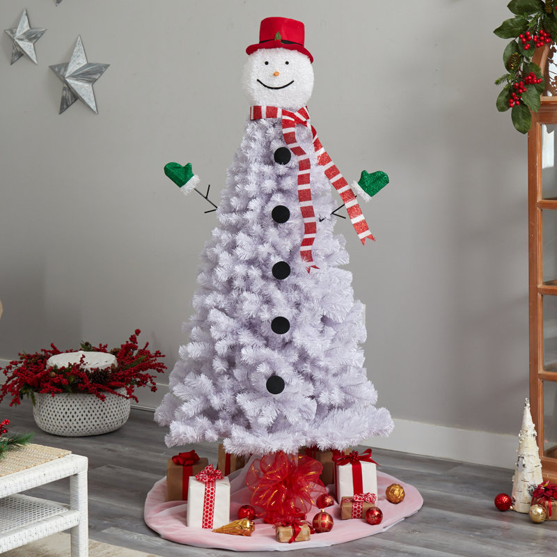 Arbre de Noël pin blanc et cachemire, 6.5'