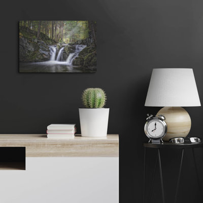 Luxe Metal Art 'Hancock Brook Falls' by Rick Berk Metal Wall