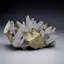 Quartz sur pyrite du Pérou