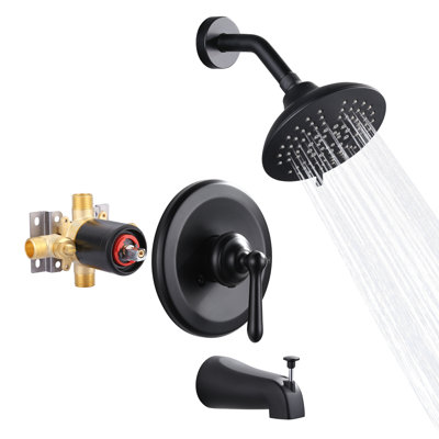 Tub & Shower Faucet with Rough in-Valve