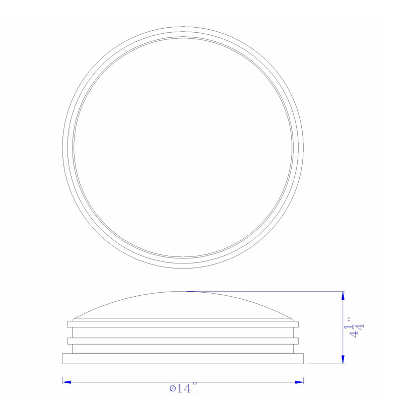 Lathan Glass LED Flush Mount