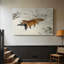 Fox with a Black Grouse-Bruno Liljefors-Gallery Wrapped Canvas-1899-770162693