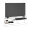 Rhyker Modern Lifestyle TV Stand, Solid White/White-1897330761