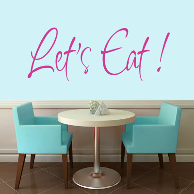 Adhésif décoratif «Let's Eat»