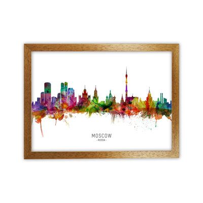 Moscow Russia Skyline by Michael Tompsett - Print