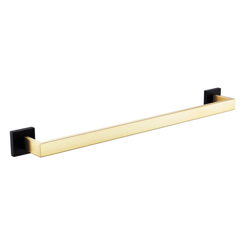 Porte-serviettes mural 25,5 po, Noir / or, null