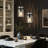 Levona 1 - Light Large Kitchen Island Pendant With Clear Hammered Glass Shade（Set of 2）-176490511