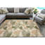 Tapis beige / vert / orange en polyester touffeté à la main à motif floral Klose-2112335210