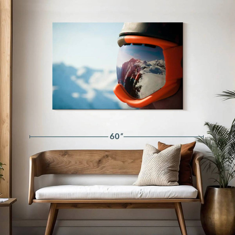 Sireci Ski Mask Mountain Reflection, 30" H x 45" W