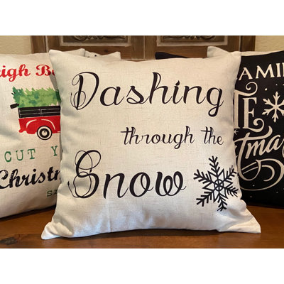 Dashing Through the Snow Pillow